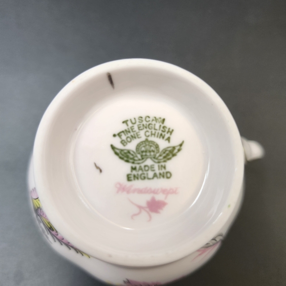 Vintage Tuscan Fine Bone China 1950s Creamer and Sugar bowl - Picture 7 of 16